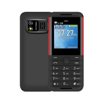 SERVO BM5310 Mini Phone, 1.33" Display, Triple SIM, Bluetooth, FM, Black Red - 1