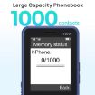 UNIWA V2000 Elder Phone, 2.4" Unisoc T107, 1700mAh, 4G, SOS, US Plug, Red - 5