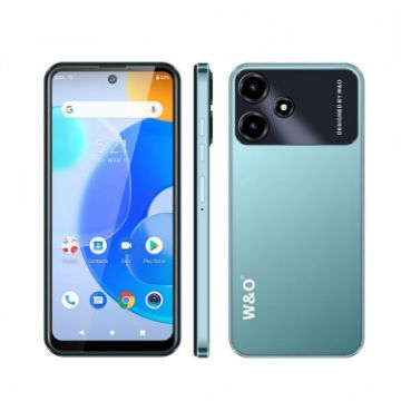 W&O X100 Smartphone, 3GB+32GB, 6.528" Android 10, 4G, Green - 1
