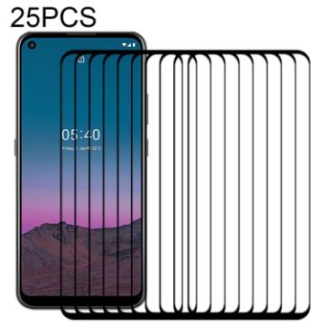 Nokia 5.4 Full Glue Tempered Glass Film - 25 PCS Full Screen Protector - 1