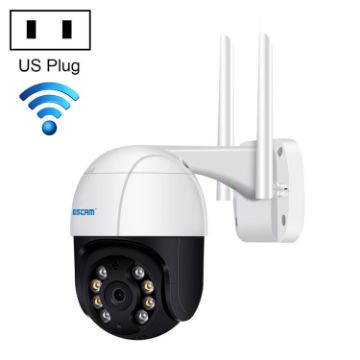 ESCAM QF218 1080P WiFi IP Camera, AI Detection, Night Vision, US Plug - 1