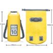 10L Black Outdoor Waterproof Dual Shoulder Strap Dry Sack Bag - 3