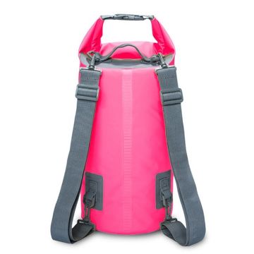 10L Pink Outdoor Waterproof Dual Shoulder Strap Dry Sack Bag - 1