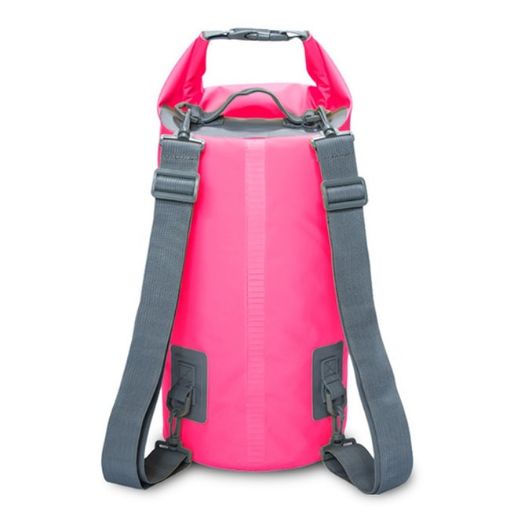 20L Pink Outdoor Waterproof Dual Shoulder Strap Dry Bag Sack - 1