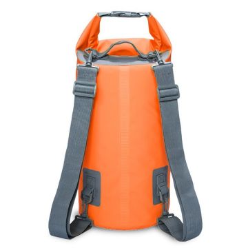 30L Orange Outdoor Waterproof Dual Shoulder Strap Dry Sack Bag - 1