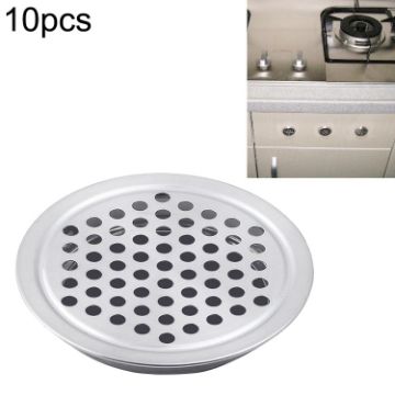 10pcs 35mm Stainless Steel Round Air Vent Grille Cover with Holes - 1