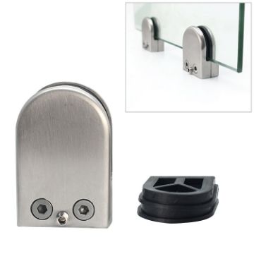 Matte Polished 201 Stainless Steel Glass/Wood Clamp Bracket 5-8mm - 1