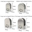 Matte Polished 304 Stainless Steel Glass/Wood Clamp Bracket 5-8mm - 3
