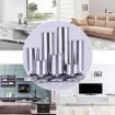 150mm Stainless Steel Wire Drawing Sofa Cabinet Foot - Thickened Column - 9
