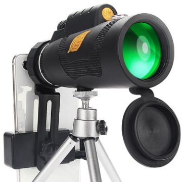 Moge 12x50 HD Monocular Telescope with Tripod - Night Vision Professional - 1