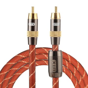 EMK TZ/A 1.5m Gold Plated RCA to RCA Digital Coaxial Cable OD8.0mm - 1