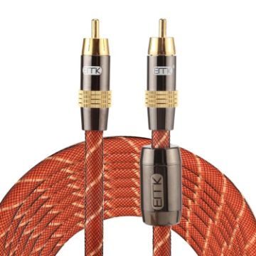 EMK TZ/A 5m Gold Plated RCA to RCA Digital Coaxial Cable OD8.0mm - 1
