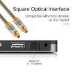 EMK YL-A 8m OD8.0mm Gold Plated Toslink Male to Male Optical Cable - 4