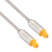 EMK 3m Toslink Male to Male Digital Optical Audio Cable, Silver - 2