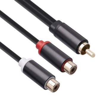 RCA Male to Dual RCA Female Audio Adapter Cable 3686MFF-03 - 1
