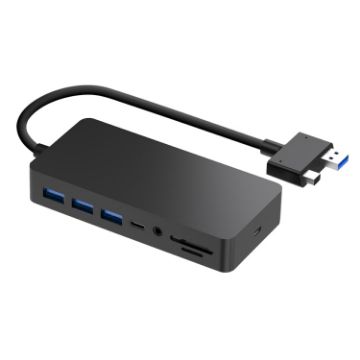 Rocketek SH701 11-in-1 USB 3.0/RJ45 HUB Adapter for Surface Pro 5/6 - 1