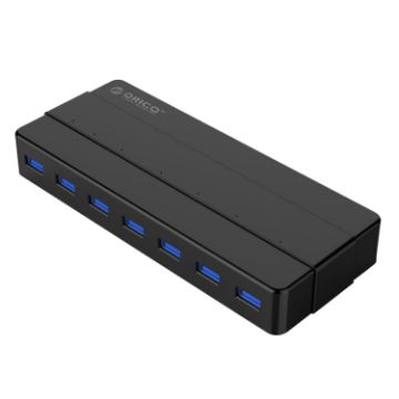 ORICO H7928-U3 7-Port USB 3.0 HUB with 1m Cable - Black ABS Material - 1