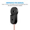 2m FM Dipole Antenna with Female Plug for Stereo Audio Radio Receiver - 4