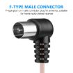 2m FM Dipole Antenna with Female Plug for Stereo Audio Radio Receiver - 5