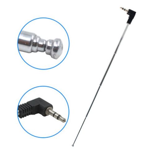 Retractable 3.5mm FM Radio Antenna for Mobile Phone - 24.5cm Length - 1