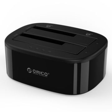 ORICO 6228US3-C 2 Bay USB 3.0 SATA HDD/SSD Dock (EU Plug) - 1