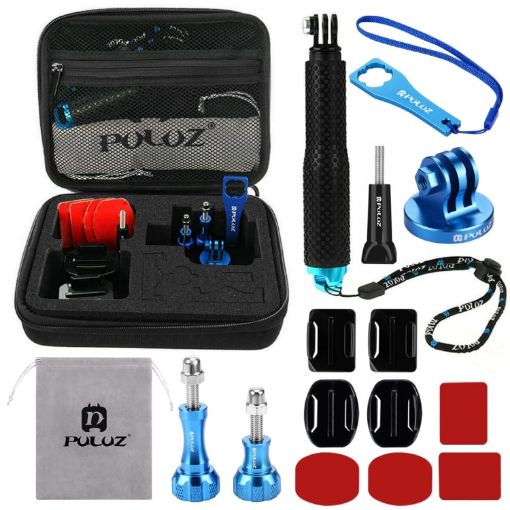 PULUZ 16-in-1 CNC Metal Accessories Kit for GoPro, Insta360, DJI Cameras - 1