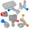 PULUZ Gold CNC Aluminum Thumb Knob Set for GoPro, Insta360, DJI Osmo - 5