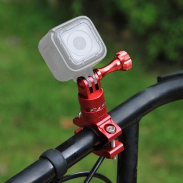 PULUZ Red 360 Bike Handlebar Mount for GoPro, Insta360, DJI Cameras - 1