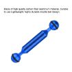 PULUZ 5" Carbon Fiber Floating Arm, 13cm Length, 20.8mm Diameter, Blue - 4