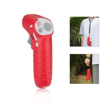 DJI RC Motion 2/Avata/FPV PULUZ Red Silicone Case with Neck Strap - 1
