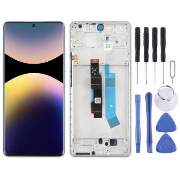 Xiaomi Redmi Note 14 Pro 4G AMOLED LCD Screen Assembly with Frame Blue - 1