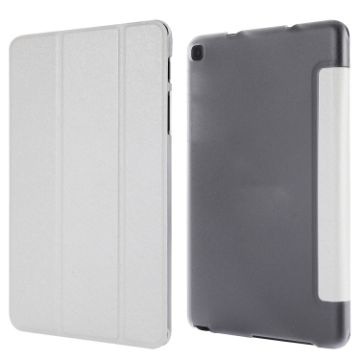 Silk Texture Leather Case with Three-Folding Holder for Galaxy Tab P200 - 1
