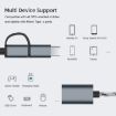 USB 3.0 Female to Micro USB & USB-C OTG Adapter Cable, 17cm Gold - 6
