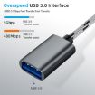 USB 3.0 Female to Micro USB & USB-C OTG Adapter Cable, 17cm Gold - 9