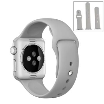 Apple Watch Series 10/9/8/7/SE/6/5/4/3/2/1 Rubber Band Grey - 1