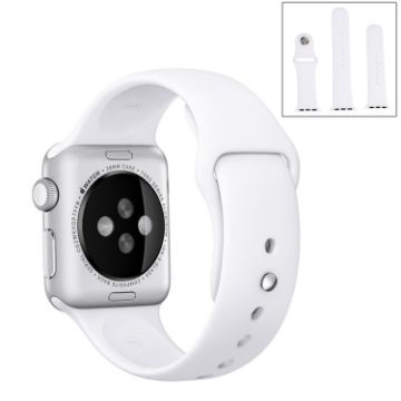Apple Watch Series 10/9/8/7/SE/6/5/4/3/2/1 Rubber Band 3-in-1 White - 1