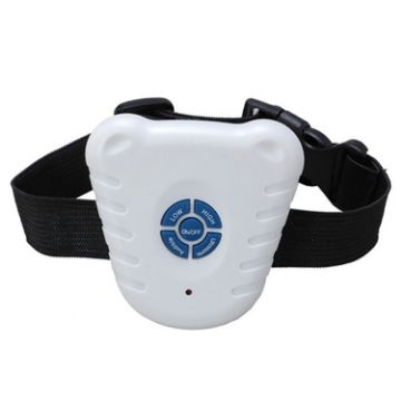 Ultrasonic Bark Stop Collar - White | Effective Dog Training Solution - 1