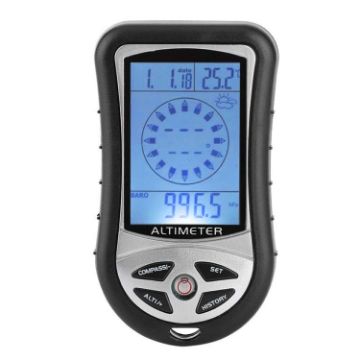 8 in 1 Multifunction Digital Altimeter Watch: Compass, Weather, Clock - 1