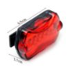 LED Bike Headlight & Rear Safety Flashlight, Water Resistant, 5 LEDs - 4