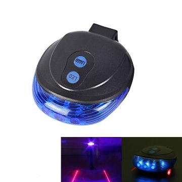 Bicycle Red LED Laser Tail Light MTB Safety Warning Rear Lamp - 1