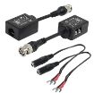 2 PCS Passive Video Balun CCTV Network UTP BNC - Black - 1
