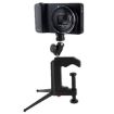 Compact Folding Tripod Clamp for Mini Card Digital Camera - Black - 3