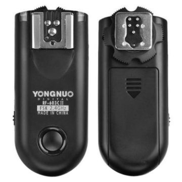 YONGNUO RF603C II Wireless Flash Trigger 2.4GHz with C1 Cable 2PCS - 1