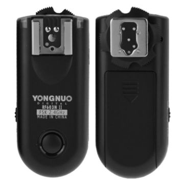 YONGNUO RF603N II Wireless Flash Trigger 2.4GHz with N1 Cable 2PCS - 1