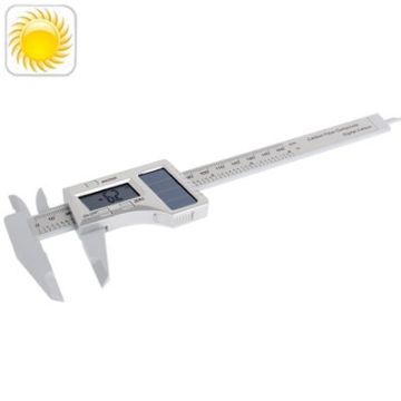 150mm Solar LCD Digital Vernier Caliper Micrometer Carbon Fiber Composite - 1