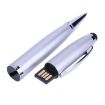 2 in 1 Pen Style USB Flash Drive, Silver, 32GB Storage Capacity - 2