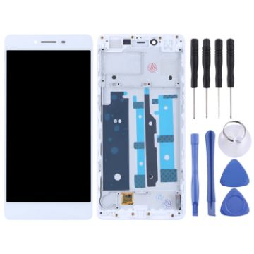 OPPO R7s White TFT LCD Screen Digitizer Assembly with Frame - 1