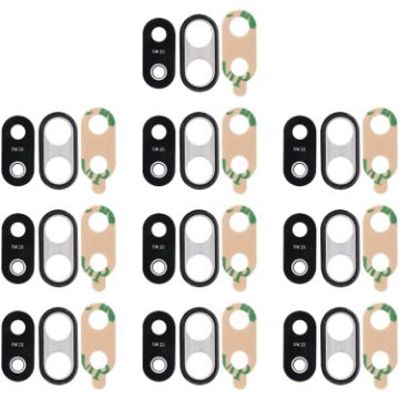 Huawei P20 Lite Back Camera Bezel Lens Cover Adhesive 10pcs Black - 1