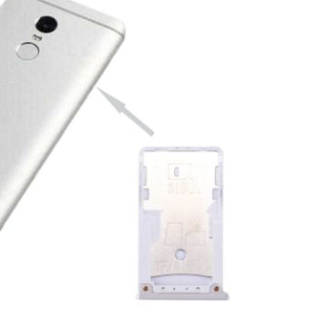 Xiaomi Redmi 4 SIM & SIM/TF Card Tray Silver Replacement - 1