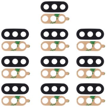 Xiaomi Mi 6X/A2 Back Camera Lens & Adhesive 10 PCS (Black) - 1